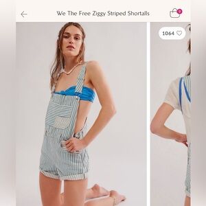 We The Free Ziggy Striped Overalls
